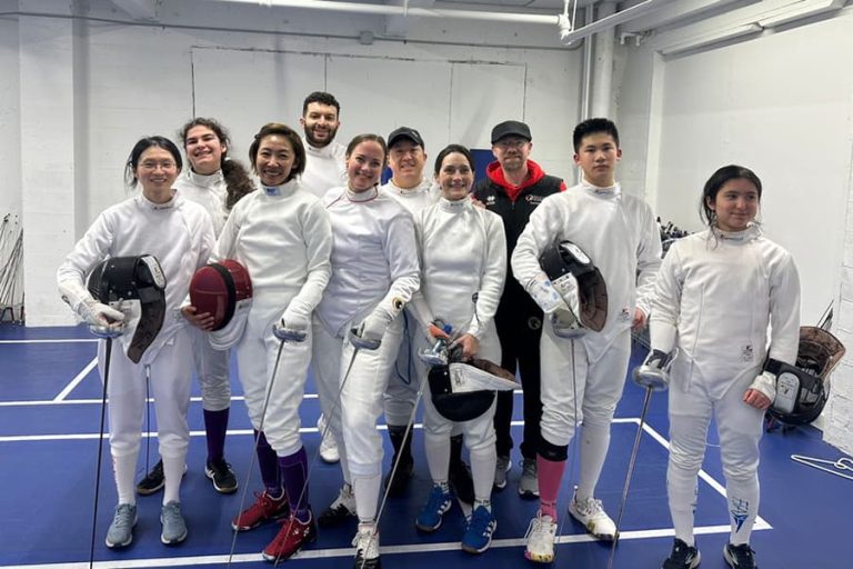 Kaizen Academy Students, Both Boys And Girls, With Multicultural Backgrounds, Pose In Fencing Gear