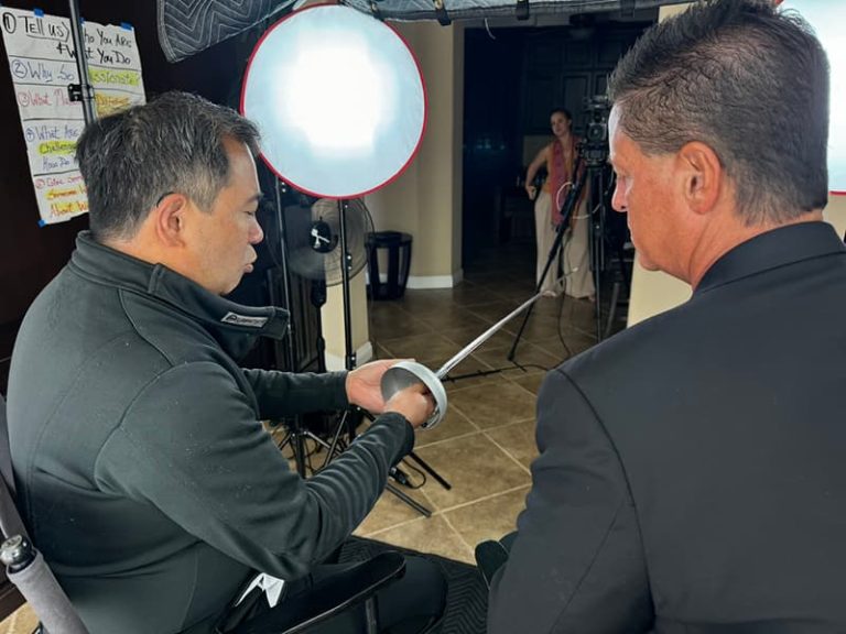Kaizen Gallery 07 - Redmond, Wa - Kaizen Academy Kevin Mar On Television With An Epee