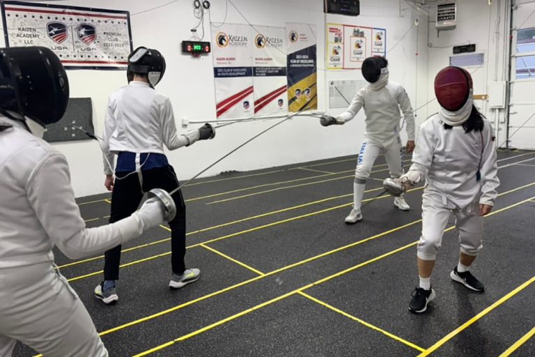 Students Participate In Weekly Fencing Class At Kaizen Academy